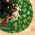 thumbnail image 5 of Coolnut St. Patrick's Day Clover Christmas Tree Skirt Tree Skirt for Holiday Party Home Christmas Day Ornaments48", 5 of 6