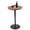 Brown, variant on Rongbuk 23.6" Round Bar Table, Bistro Pub Table, Adjustable Height Pub Table, 360° Swivel Cocktail Bar Table with Metal Base and MDF Top, Suitable for Small Space, Bar, Bistro, Café