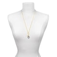 thumbnail image 3 of Delight Jewelry Black Nickeltone Crystal Initial - O - Beaded Border - Gold-tone Clip on Charm with Mini Year 2025, 3 of 4