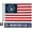 Yacht Ensign, variant on Boat Flag Pole Kit American Flag US 12" x 18" Small America Flags Set and Holder 12x18 Pontoon Sailboat