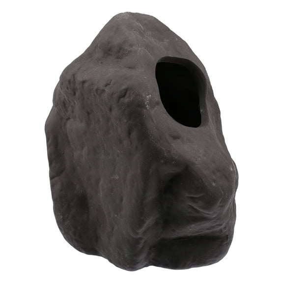 Unique Bargains Fish Tank Decoration Stone for Aquatic Pets to Breed Play Rest Brown 5.47x4.49x3.46 Inches