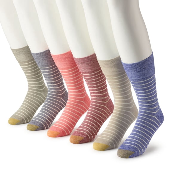 Men's GOLDTOE® 6-Pack Cambridge Crew Socks