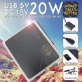 thumbnail image 1 of Panel solar plegable 20w - Kit de cargador solar portátil para exteriores para teléfono móvil con ventilador solar para automóvil,, kaili Sencillez, 1 of 4