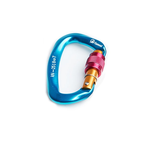 Eigraketly Mosquetón de seguridad Accesorios de bloqueo Cinta exprés protectora Hebilla protectora Escalada Azul Eigraketly OD019570-05