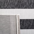 thumbnail image 6 of Safavieh Courtyard Earl Striped Indoor/Outdoor Runner Rug, Ivory/Black, 2'3" x 10', 6 of 11
