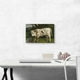thumbnail image 2 of ARTCANVAS The White Veal Canvas Art Print by Gustave Courbet - Size: 18" x 12" (1.50" Deep), 2 of 9