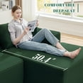 thumbnail image 4 of 110” Cloud Sectional Couch, Boneless Sofa for Living Room, Modular Sectional Sofa with Deep Seat, Comfy Fluffy Couch with L-Shaped Chaise, No Assembly Required (Right-Facing Chaise, Green), 4 of 6