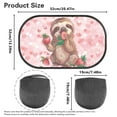 thumbnail image 7 of Yuyamidu Sloth Car Window Shades for Baby Strawberry Car Window Sun Shade 2 PCS Cling Car Sun Shade for Windows Pink Car Shades for Side Windows Baby, Sunshades for Car Auto SUV, 7 of 7