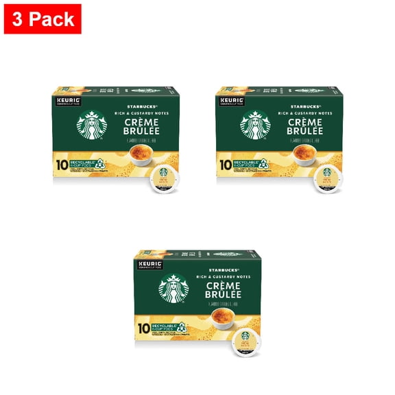 Starbucks Crème Brûlée K-Cup Coffee Pods 10 ct - 3 Pack
