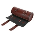 thumbnail image 2 of Bolsa de herramientas para motocicleta, cuero Artificial, suficiente espacio, almacenamiento de equipaje duradero Universal, color marrón, 2 of 12