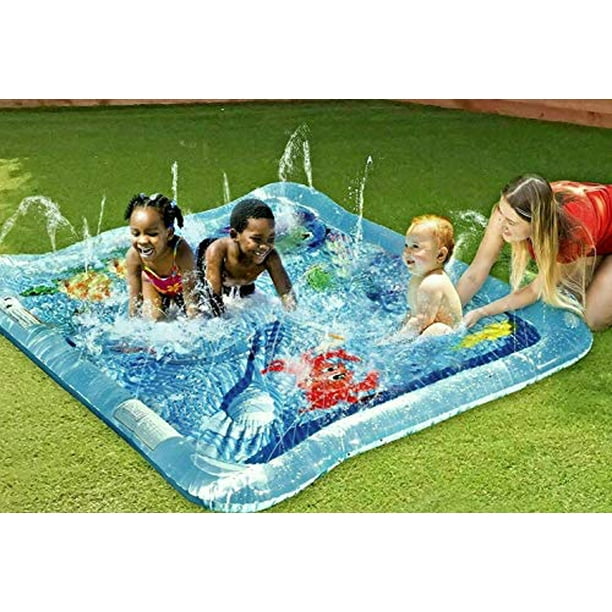 Piscina de chorros para niños para bebés y niños pequeños, alfombrilla de juego de salpicaduras para bebés al aire libre que se conecta a un aspersor de juguete de agua para piscina inflable Etna 84358048976
