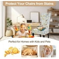 thumbnail image 5 of Printed Dining Room Chair Covers Set of 6, Stretch Kitchen Chair Covers Washable Parsons Chair Slipcover Removable Dining Chair Protectors for Hotel,Ceremony(Yellow Leaf), 5 of 6