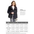 thumbnail image 5 of Orolay Hooded Down Jacket Women Winter Stand Collar Oblique Placket Puffer Coat, 5 of 5