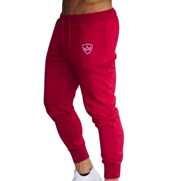 Slim Trackies - Navy / Red - Live Fit. Apparel