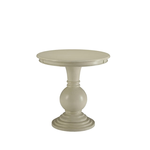 Kingfisher Lane Table à Piédestal en Blanc Antique