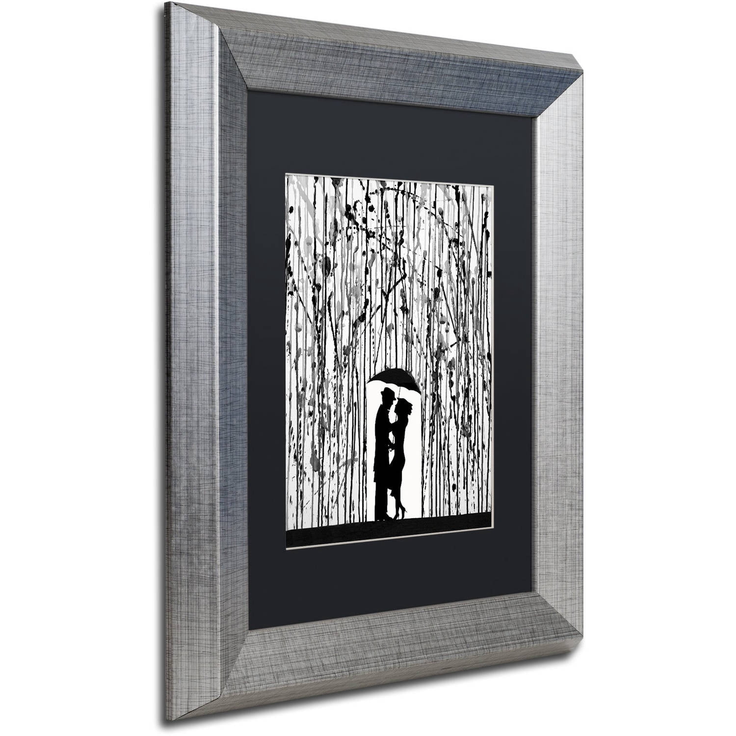 Trademark Fine Art 'Film Noir' Canvas Art by Marc Allante, Black Matte, Silver Frame