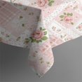 thumbnail image 4 of Pioneer Flower Floral Print Pattern Rectangle Tablecloth 60"x102", Waterproof Polyester Table Cloth, Wipeable Spillproof for Dining Camping Indoor Outdoor, 4 of 6