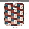 thumbnail image 3 of Baseball America Flag Barber Cape 66"x55" Salon Hair Cutting Haircut Cape Color Capes Stylist HairdresserApron, 3 of 7