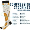 thumbnail image 4 of FREEAMG Leaves and Pumpkinspg Compression Socks for Women and Men(1Pairs)-Best Support for Running, Athletic, Nursing, Travel, 4 of 7