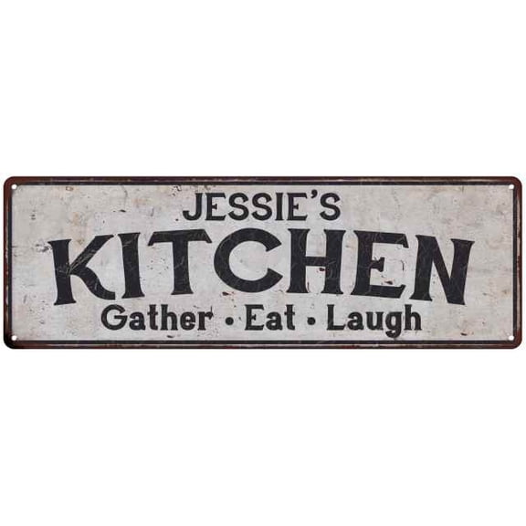 JESSIE's Kitchen Rustic Chic Decor Gift 6x18 Sign 106180051474