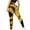 Yellow, variant on Aueoeo Women's Workout Leggings with Pockets Seamless Tight High Waist Yoga Pants Stretch Quick Dry Tights
