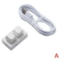 thumbnail image 1 of Wbxfbo White Red Axis 2-Key Custom Keyboard With Rgb Light Wired Model, 1 of 8