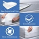 thumbnail image 5 of Protector de colchón completo Futon Four Seasons Essentials, 137 x 191 cm, impermeable, con cierre, 5 of 9
