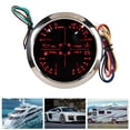 thumbnail image 2 of Xirurus 4in1 3.35 inches / 85 mm Gauge Multifunction Fuel Level Oil Pressure Water Temp Volt Meter DC 8-16V for Car RV Boat Motorcycle, Black Dial Silver Cover C/BAR, 2 of 9