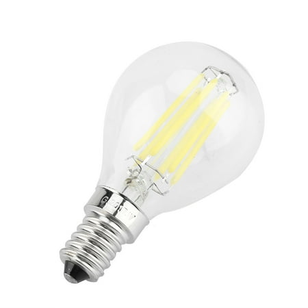 

6W E14 G45 LED Small Filament Bulb Normal White Light Lamp Candle Shape 220V