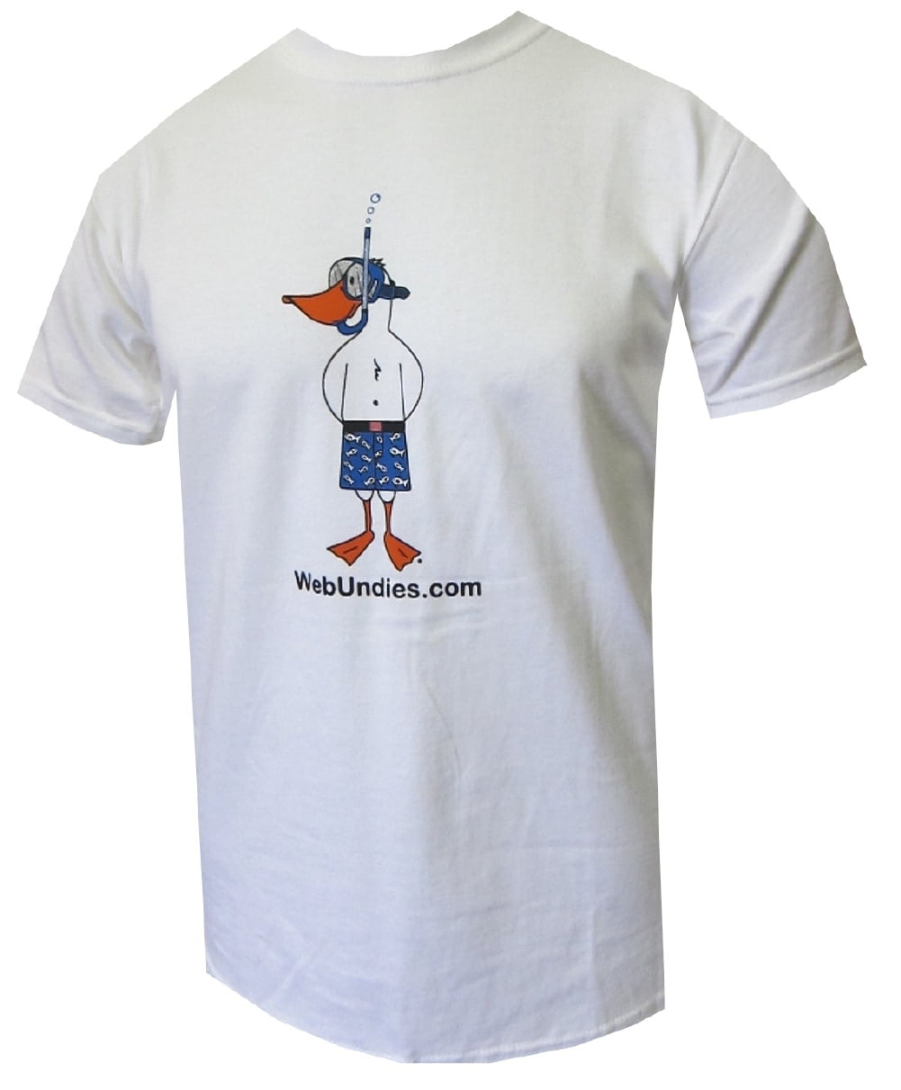Boys WebUndies Youth S/S Logo Snorkel Duck Tee Shirt 
