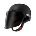 thumbnail image 4 of Casco abierto ligero de media cara con cómodo acolchado de forro estilo medio para Negro, 4 of 9