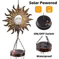 thumbnail image 5 of ZHAOCHENG Campanas de viento solares para exteriores, bolas de cristal agrietadas, luces solares para jardín, resistentes al agua, 5 of 5