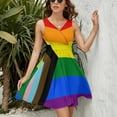 thumbnail image 3 of Flag of Progressive Pride Sundress Sleeveless Dress Summer Women Clothes Dress for Women Dresses, 3 of 7