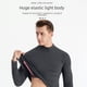 thumbnail image 5 of Ropa interior de invierno con cuello cálido sin costuras para hombres de mediana edad y mayores, ropa exterior para hombres, camiseta de una sola pieza, protección para el cuello con base, 5 of 5