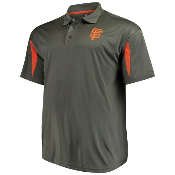 Men's Majestic Charcoal/Orange San Francisco Giants Contract Polo