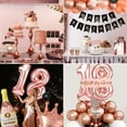 thumbnail image 6 of AYUQI Rose Gold Black 18th Birthday Decorations for Girls, Rose Gold Black Decoration Set Balloons Happy Birthday Banner Confetti Balloons Women Girls 18 Years Old Party Supplies, 6 of 8