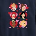 thumbnail image 3 of Disney - Princess Heart Grid - Toddler And Youth Crewneck Fleece Sweatshirt, 3 of 5