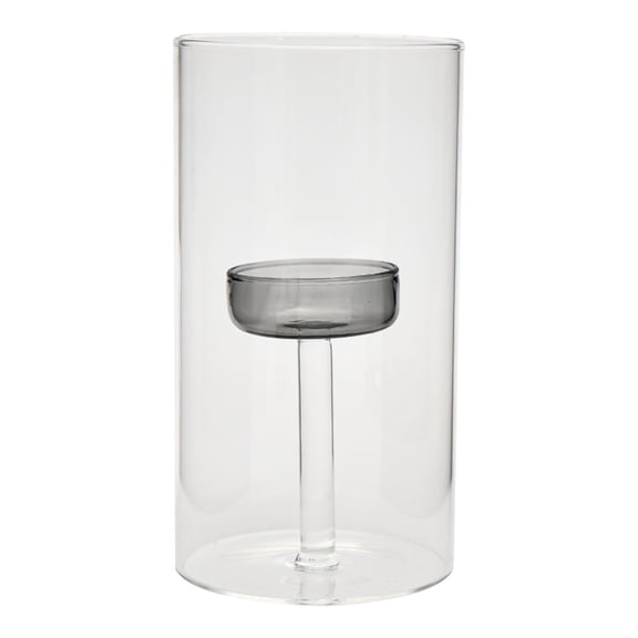 Fzaqwen Windproof Candle Holders, Glass Ornaments, Birthdays, Festivals, Anniversaries, Tables, Events, Centerpieces, Elegant Candle Holders And L Clear
