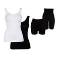 thumbnail image 7 of Yummie by Heather Thomson Seamless Shapewear Wardrobe 4-Pk Black/White L/XL (12-14), 7 of 7