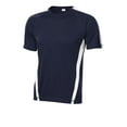 thumbnail image 5 of Sport-Tek ST351 Mens Colorblock PosiCharge Competitor Tees, True Navy & White - 4XL, 5 of 6