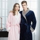 thumbnail image 2 of Camisón de franela de otoño e invierno más pijama largo acolchado de terciopelo para parejas para hombres ropa de hogar linda para mujeres, 2 of 6