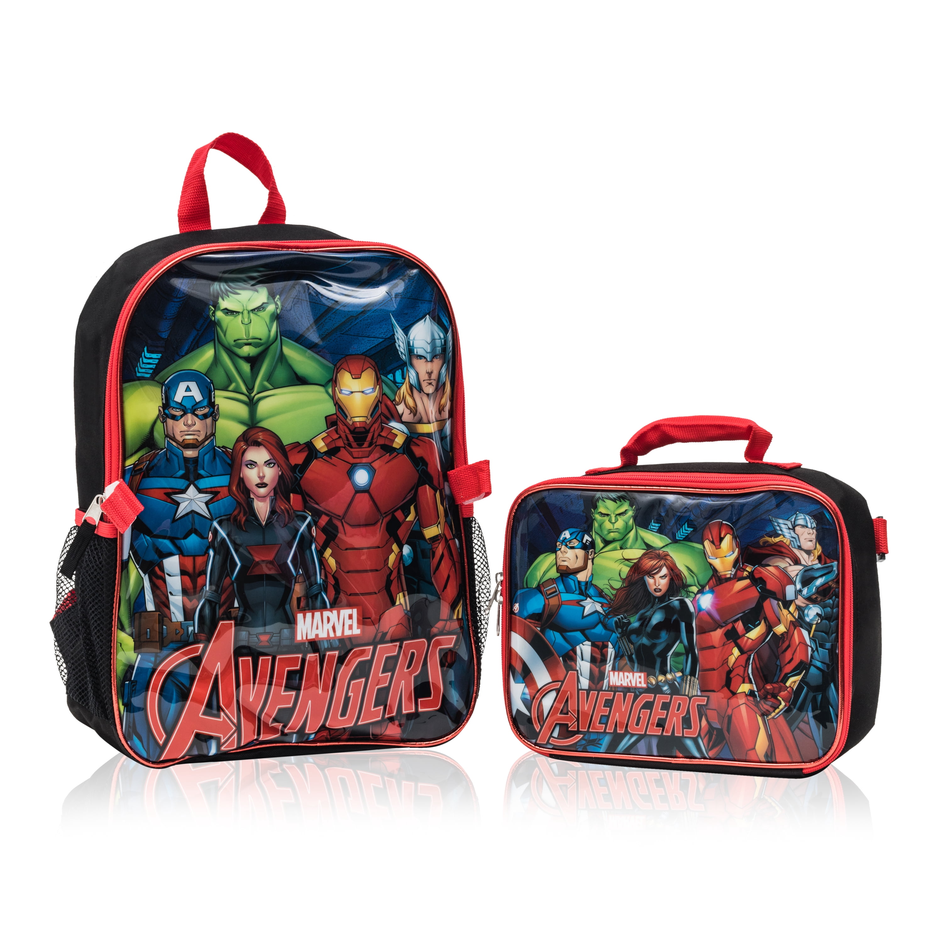 marvel avengers backpack with lunch kit