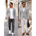 thumbnail image 3 of COOFANDY Men's Casual Regular Fit Blazer Jacket Two Button Suit Jackets Lightweight Sport Coat, 3 of 7