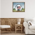 thumbnail image 3 of Stupell Industries Patriotic Country Barn Landscape & Nature Painting Brown Floater Framed Canvas Art Print Wall Art, 31 x 25, 3 of 10