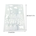 thumbnail image 4 of Wosthever Plantilla de dibujo de plantilla de pintura para chico, accesorios para niños, plantillas gruesas de grafiti para álbum de recortes en relieve Decoración del hogar Wosthever HA062737-00B, 4 of 6
