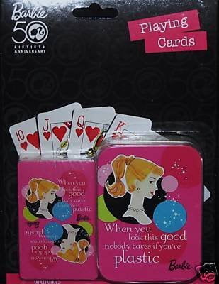 barbie playing cards