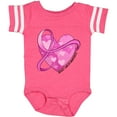 thumbnail image 3 of Inktastic Breast Cancer Awareness- Pink Ribbon Around Heart Boys or Girls Baby Bodysuit, 3 of 5