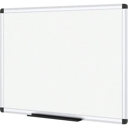 VIZPRO Magnetic Whiteboard Dry Erase Board 48 X 36 Inches Silver Aluminium Frame