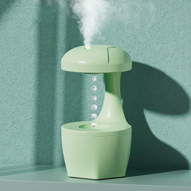 1PC Humidifier Large Capacity For Home Bedroom Mini USB Desktop Air Water Droplets Backflow Aromatherapy Machine. Water Bottle Humidifiers for Bedroom Gripe Water Night And Day Mini Portable Skin Cool