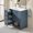 Blue Gray, variant on 30'' Durable Compact Freestanding Cabinet, Bathroom Storage Unit with Waterproof Surface, Modern Small Bathroom Vanity with Ceramic Sink for bathroom daily use, Blue Gray